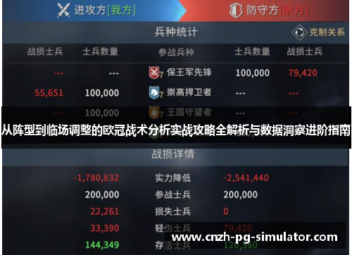 从阵型到临场调整的欧冠战术分析实战攻略全解析与数据洞察进阶指南